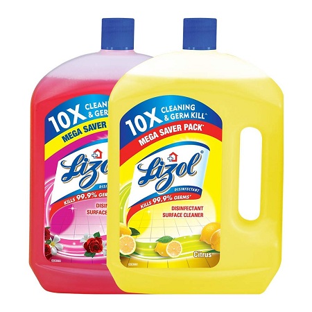 India Desire : Buy Lizol Cleaning Combo - 2 L (Pack of 2, Citrus, Floral) From Rs 362 At Amazon [Regular Price Rs 649]